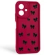 Чехол силиконовый Soft Touch с 3D принтом для Tecno Spark Go 2 бордовый (Полная защита камеры) - изображение 1