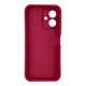 Чехол силиконовый Soft Touch с 3D принтом для Tecno Spark Go 2 бордовый (Полная защита камеры) - изображение 2