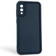 Чехол силиконовый Soft Touch для Samsung Galaxy A02 черный (Полная защита камеры) - изображение 1