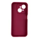 Чехол силиконовый Soft Touch с 3D принтом для Tecno Spark Go 1 бордовый (Полная защита камеры) - изображение 2