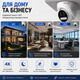 POE IP камера SIMICAM 8MP 4K купольная с датчиком движения, ONVIF, H.265 и цветным ночным видением - изображение 5