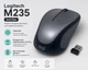 Бездротова миша Logitech M235 2nd Gen, 1000 DPI, USB-приймач, 3 кнопки, Grey - изображение 2