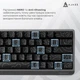 Дротова механічна клавіатура Ajazz NK68 V2 Red Switch (NK68-V2-R-PWB) - зображення 11
