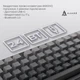 Бездротова механічна клавіатура Ajazz AK820 V2 White Peach Switch (AK820-V2-WP-S-W) - зображення 7