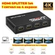 Сплитер видеосигнала 1x4 HDMI 4K дублирование сигнала на 4 выхода разветвитель сплиттер - изображение 1