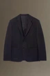Блейзер чоловічий COS single-breasted wool-blend blazer - relaxed 1184734001 Eur 50 Синій - зображення 4