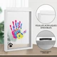 Сімейний набір для відбитків долонь із дерев'яною рамкою Family Handprint Kit (З прозорими акриловими пластинами та 6 фарбами) - зображення 3