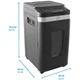 Знищувач документів HP Pro Shred Auto 400MC, A4, 80g х 10 л.,2*12, 53л., P-5 (2823) - изображение 7