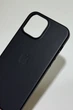 Чехол Leather Case with MagSafe для Apple Iphone 13 Pro Max (6.7") Midnight Black кожаный противоударный - изображение 8