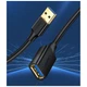 Дата кабель USB 3.0 AM/AF 3.0m US129 Black Ugreen (30127) - зображення 5