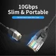 Патч-корд 1m UTP cat 6A RJ-45 slim black Vention (IBIBF) - изображение 2
