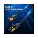 Патч-корд 0.5m S/FTP cat 8 RJ-45 COPPER black Vention (IKGBD) - изображение 2