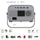 Проєктор H96 MAX V8 LED LCD HD 180AL 16:9 CPU:RK3566 1G/8G Android 12.0 WiFi6 BT сірий (H96MAX_V8) - изображение 2