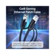 Патч-корд 8m S/FTP cat 8 RJ-45 black Vention (IKKBK) - зображення 7