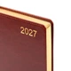 Щоденник діловий Leo Planner City A5 датований 2027 твердий коричневий 368 сторінок (252753) - изображение 3