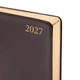 Щоденник діловий Leo Planner Aldento A5 датований 2027 інтегральний темно-коричневий 368 сторінок (252733) - изображение 3