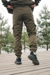 Мужские зимние штаны Softshell на флисе утепленные водостойкие Софтшелл Intruder 5XL Хаки - изображение 5