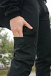 Чоловічі зимові штани Softshell на флісі утеплені водостійкі Софтшелл Intruder L Чорні - зображення 6