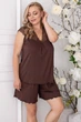 Пижама батальная трикотаж plus size Пш1250, 3XL - изображение 1