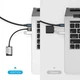 Звуковая плата USB External Sound Card 0.15M Gray Metal Type Vention (CDKHB) - изображение 5