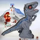 Робот динозавр на радиоуправлении Tyrannosaurus Rex, пульт, вращающийся на 360 градусов, музыка, звуки, парогенератор, свет, движущийся Серый (i7-145449) - изображение 6