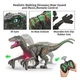 Робот Динозавр на радіокеруванні Velociraptor підсвічування, звук, ходить, пульт Коричневий (i7-171804) - зображення 4