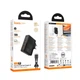 Мережевий зарядний пристрій HOCO N85 Vigoroso charger Type-C cable 100W Black - изображение 9