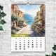 Календарь настенный перекидной "Города. Акварель" 13 листов формат А3 ENTERSTORE 42х29.7 см (ART 250191) - изображение 7