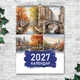Календарь настенный перекидной ГОРОДА И ПРИРОДА АКВАРЕЛЬ 13 ЛИСТОВ ENTERSTORE 42х29.7 см (ART 250179) - изображение 1