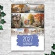Календарь настенный перекидной "Города и природа. Акварель. " формат А3 13 листов ENTERSTORE 42х29.7 см (ART 250177) - изображение 1