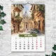 Календарь настенный перекидной "Города и природа. Акварель" 13 листов формат А3 ENTERSTORE 42х29.7 см (ART 250178) - изображение 8