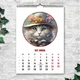 Календар настінний перекидний Коты 13 листов 42х29.7 см (ART 250153) - зображення 8