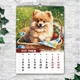 Календарь настенный перекидной ШПИЦ СОБАКА АКВАРЕЛЬ 13 ЛИСТОВ ENTERSTORE 42х29.7 см (ART 250154) - изображение 6
