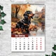 Календарь настенный перекидной ТАКСА СОБАКА 13 ЛИСТОВ ENTERSTORE 42х29.7 см (ART 250137) - изображение 11