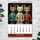 Календарь настенный перекидной А3 «Señor Gato» 2027 — 13 иллюстраций котов ENTERSTORE 42х29.7 см (ART 250141) - изображение 12