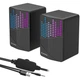 Акустическая система ColorWay SoundWave 2.0 RGB USB Black (CW-SPU06BK) - изображение 2