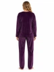Піжама жіноча Pijamoni 5XL велюрова Сливовий кофта зі штанами - изображение 2