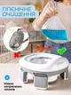 Горшок детский дорожный складной и накладка на унитаз детская JoyPoint 3в1 туалет для путешествий детей на прогулку переносной для мальчика девочки унисекс сумка + пакеты в комплекте серый детские дорожные горшки - изображение 7
