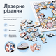 Деревянный пазл Котики 50 деталей 15×20 см, фигурные пазлы из дерева для детей - изображение 3