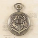 Кишеньковий годинник кварцовий на ланцюжку з гербом Хогвартс Гаррі Поттер - зображення 1