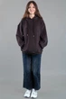 Детские джинсы wide leg для девочки 10-14 лет серые (N7435-1) 146 - изображение 4