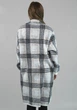 Женское пальто из альпаки серо-бежевое в клетку one size (2631271) - изображение 6