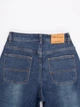 Женские демисезонные джинсы Baggy с потертостями темно-синие (N7424-4) 27 - изображение 8