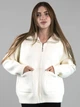 Женская демисезонная кофта из альпаки белая one size (712) - изображение 1