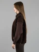 Женская демисезонная кофта из альпаки шоколадная one size (5118) - изображение 5