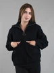 Женская демисезонная кофта из альпаки черная one size (722) - изображение 2