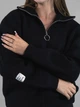 Женская демисезонная кофта из альпаки черная one size (722) - изображение 3