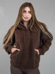 Женская демисезонная кофта из альпаки шоколадная one size (5553) - изображение 1
