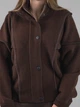 Женская демисезонная кофта из альпаки шоколадная one size (5553) - изображение 3