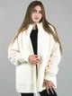 Женская кофта из альпаки молочная однотонная на молнии one size (263403) - изображение 1